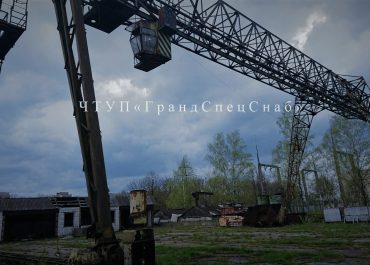 Демонтаж крана козлового в металлолом
